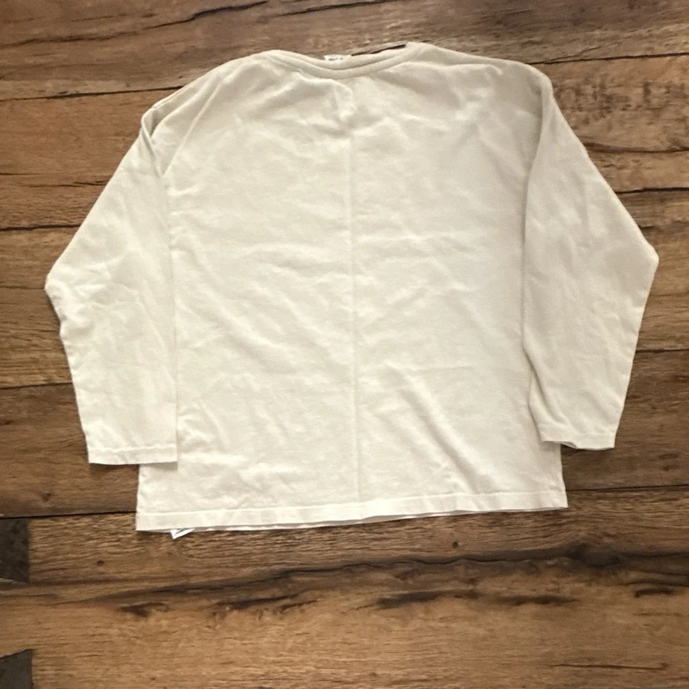 ZARA Disney Mickey Mouse Boys Long Sleeve Crew Neck Cotton Tee White 8 (128)